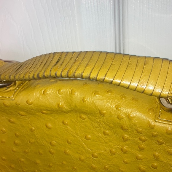 🔥 FLASH SALE 🔥- navy dust bag included Mustard yellow Rebecca minkoff purse - Picture 3 of 5